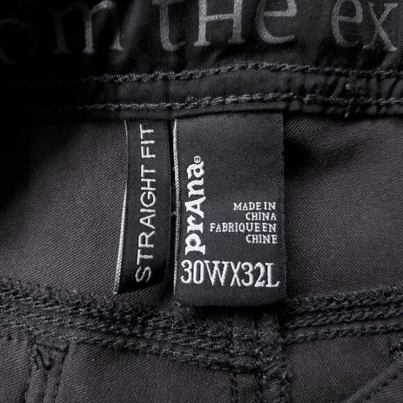 PrAna Stretch Zion Straight Cargo Pants Men 30x32 Dark Gray Outdoor Technical - Picture 9 of 11